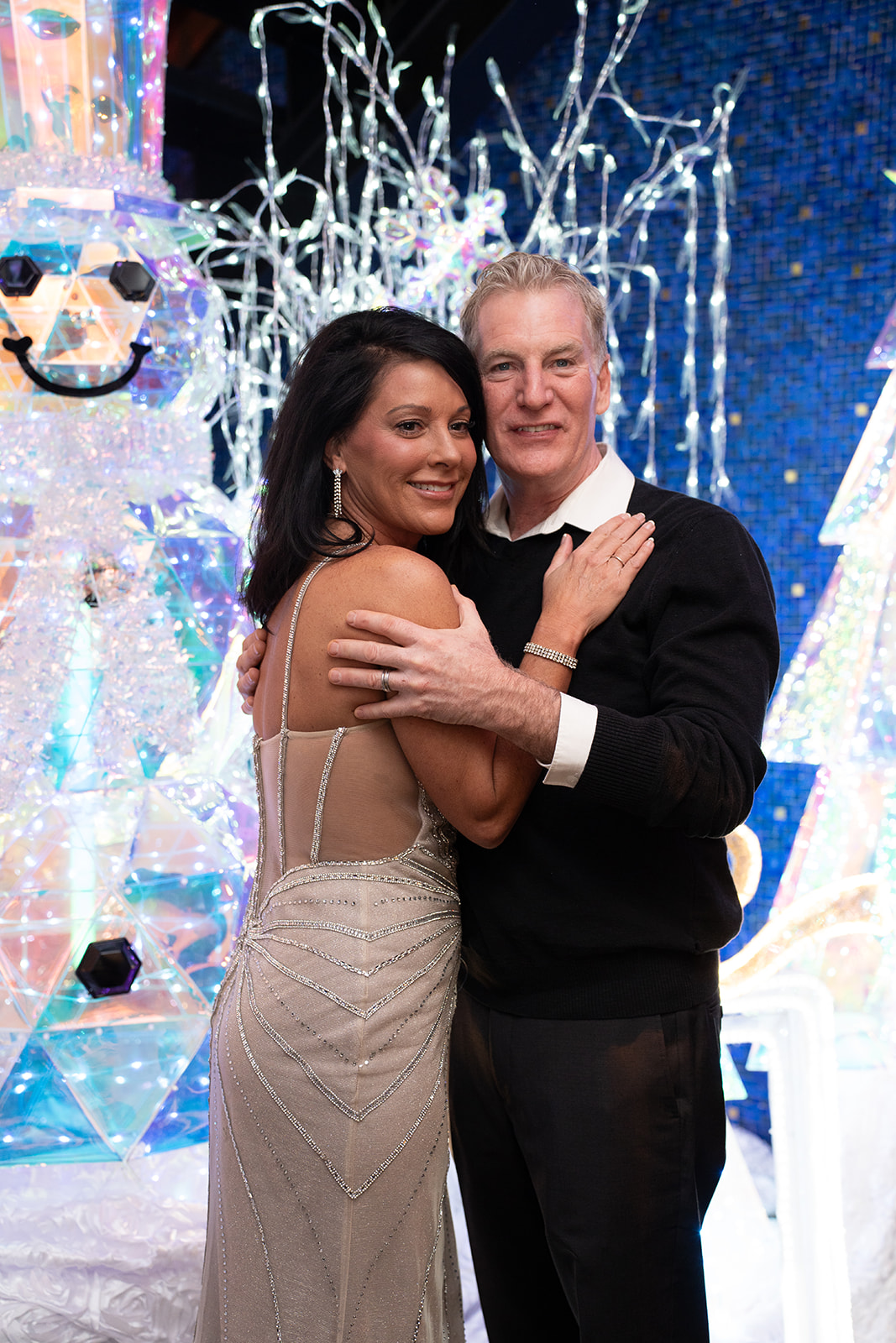 Couple at the holiday celebration